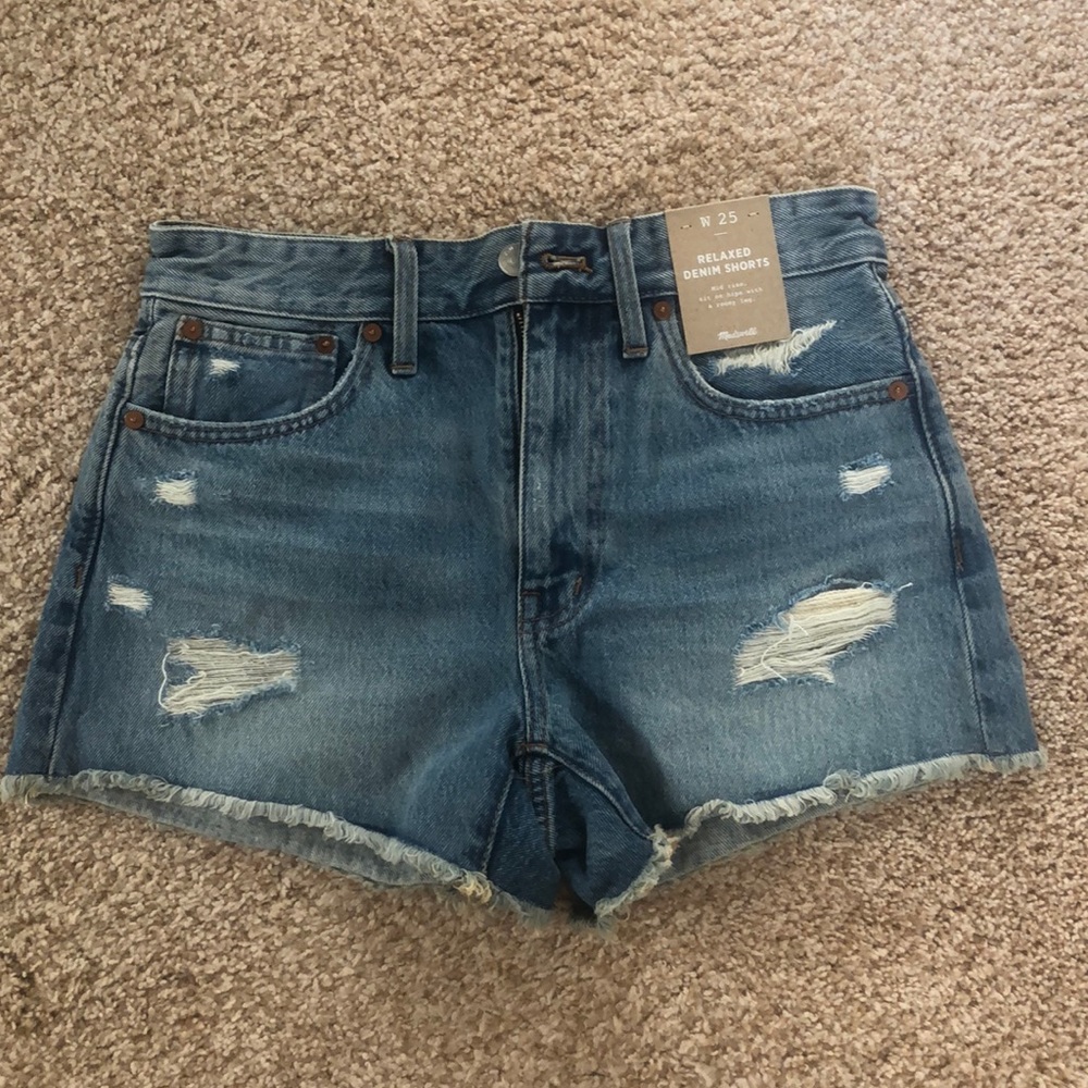 Madewell denim shorts size 25